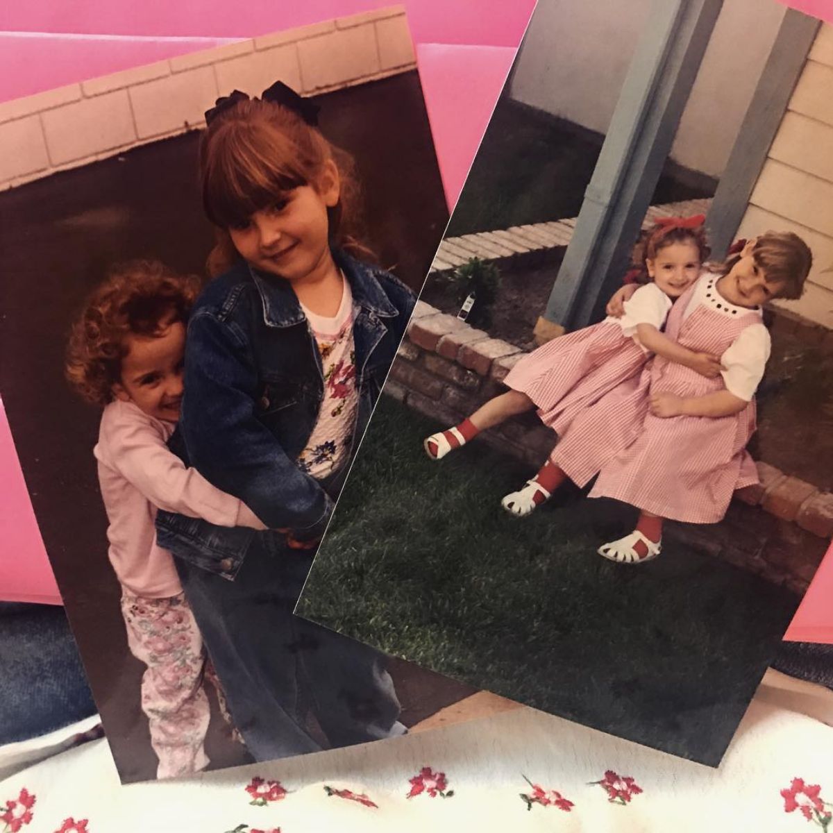 Childhood photo of Keleigh Sperry and her sister.
